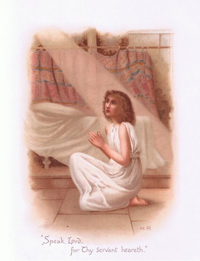 Parle, Seigneur, car ton serviteur écoute. - Henry Ryland