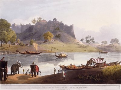 Ruines du port de Juanpore sur la rivière Goomtee - Henry Salt