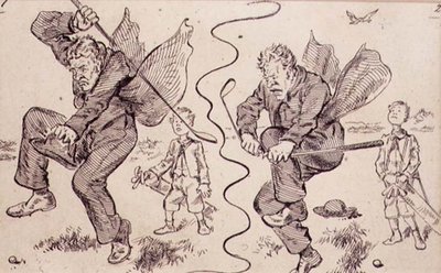 Frustration sur le parcours de golf, illustration du magazine 