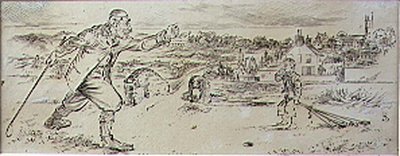 Le Golfeur furieux, illustration du magazine 