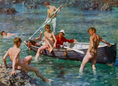 Rubis, or et malachite - Henry Scott Tuke