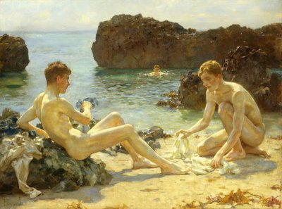 Les Baigneurs au soleil, 1927 - Henry Scott Tuke