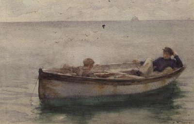 Deux Garçons dans une Barque - Henry Scott Tuke