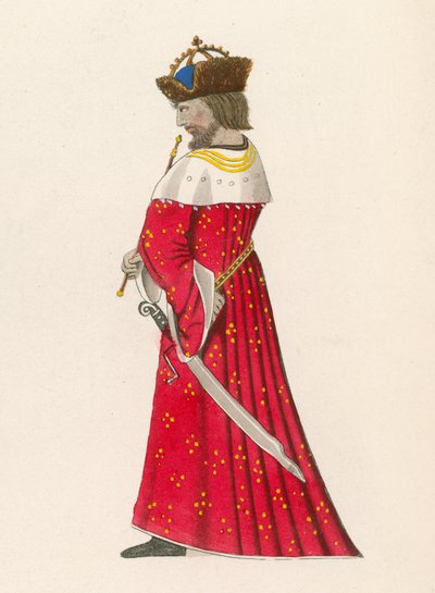 Figure 4 du Roman de la Rose, vers 1480, au British Museum, Harl M S 4425 - Henry Shaw