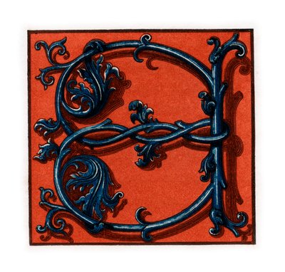 Lettre initiale A, fin 15ème-début 16ème siècle, 1843 - Henry Shaw