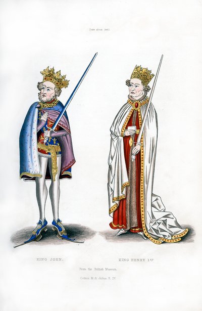 Roi Jean et Roi Henri Ier, vers 1440, 1843 - Henry Shaw