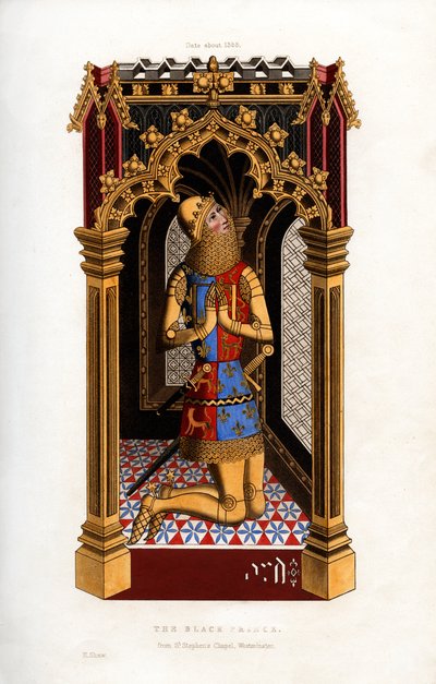 Le Prince Noir, vers 1355, 1843 - Henry Shaw