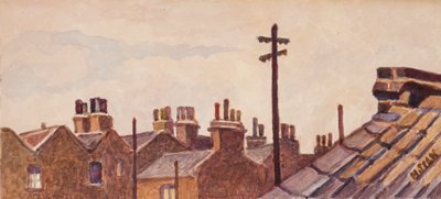 Toits depuis Rounton Road, vers 1930 - Henry Silk
