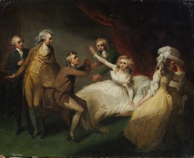 Camilla se remettant de son évanouissement, illustration d
