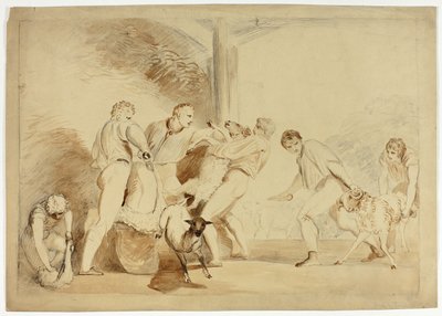 Tonte des moutons - Henry Singleton