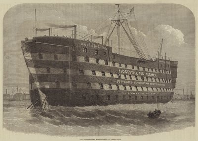 Le navire-hôpital Dreadnought, à Greenwich - Henry Spernon Tozer