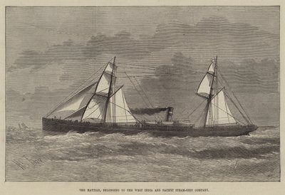 Le Haytian, appartenant à la West India and Pacific Steam-Ship Company - Henry Spernon Tozer