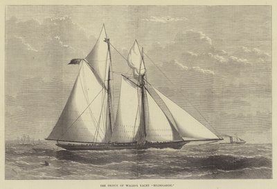 Le yacht Hildegarde du Prince de Galles - Henry Spernon Tozer