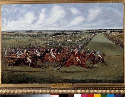 Au tournant, Gladiateur vainqueur du derby anglais - Henry Sr Alken