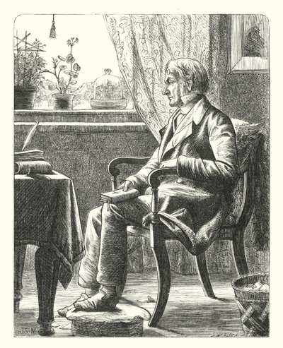 Un Père lisant la Bible - Henry Stacey (after) Marks