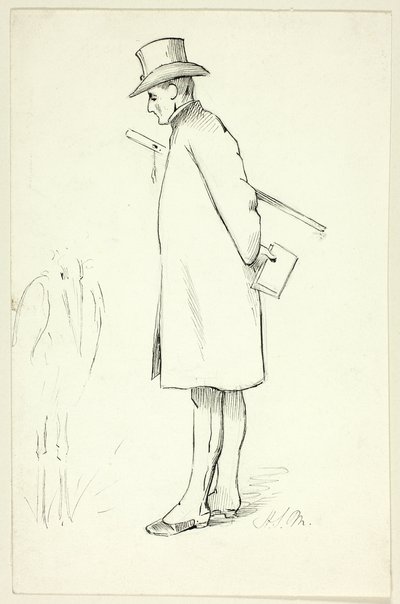 Étude de la figure de la visite épiscopale - Henry Stacy Marks