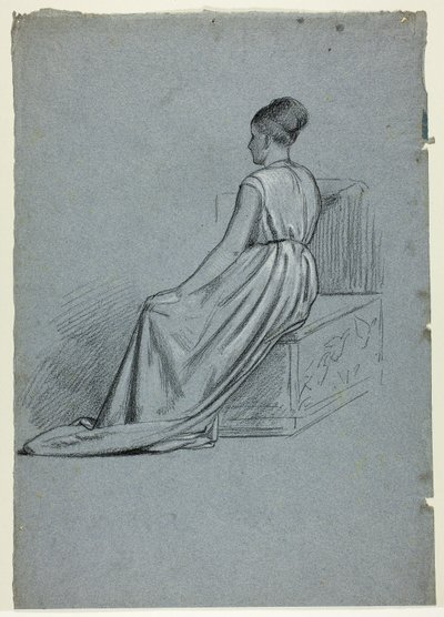 Femme assise regardant vers la gauche - Henry Stacy Marks