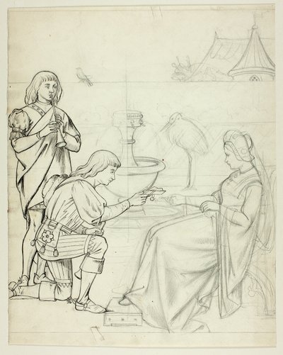 Jeune homme apportant un message à la reine - Henry Stacy Marks