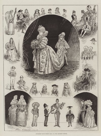 Bal costumé pour enfants à la Mansion House - Henry Stephen Ludlow