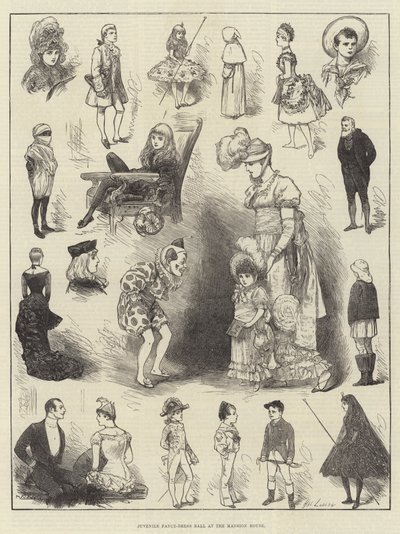 Bal costumé pour enfants à la Mansion House - Henry Stephen Ludlow