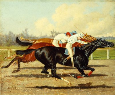 Galilée, Dobbins et Domino courant dans les Futurity Stakes, Belmont Park - Henry Stull
