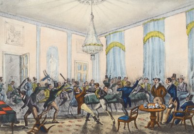 Une sacrée dispute en enfer, Mytton montre son combat - Henry Thomas (after) Alken