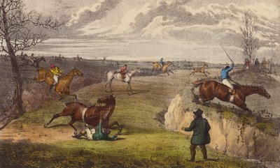 Une course de steeple-chase - Henry Thomas (after) Alken
