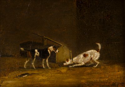 Deux terriers chassant des rats - Henry Thomas (follower of) Alken