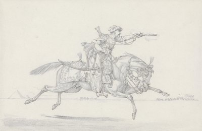 Un mamelouk chargeant tirant un pistolet - Henry Thomas Alken