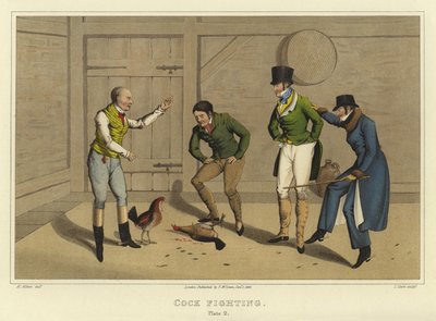 Combat de coqs - Henry Thomas Alken