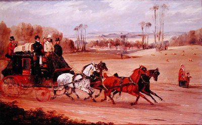 Dover à Londres en diligence - Henry Thomas Alken
