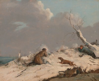 Chasse au canard en hiver - Henry Thomas Alken