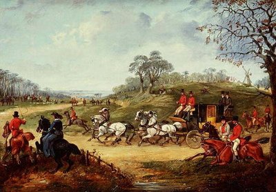Aller à la rencontre, rompre la couverture, pleine course et la mort - Henry Thomas Alken