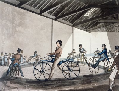 École de conduite de Hobbyhorse de Johnson, 1819 - Henry Thomas Alken