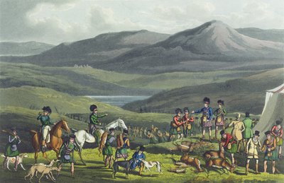 Réunion sportive dans les Highlands, gravé à l