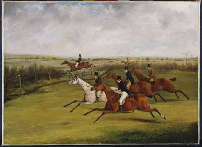 Le Grand Steeplechase du Leicestershire, 12 mars 1829 : Le champ devient sélect - Henry Thomas Alken