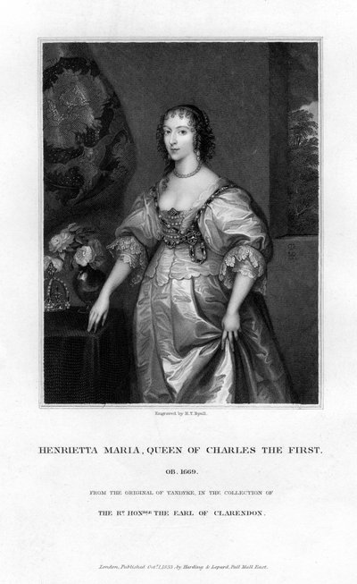Reine Henriette Marie, reine consort de Charles Ier (1833) - Henry Thomas Ryall