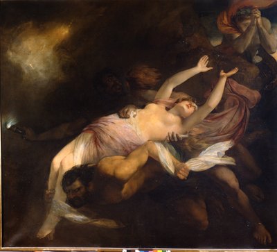 Eurydice enlevée par Orphée, Henry Thomson (1773 - 1843), peinture à l