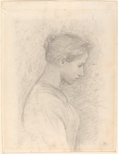 Jeune femme de profil - Henry Tonks