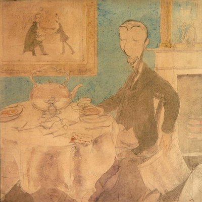 Sir William Ramsey recevant la nouvelle du prix Nobel - Henry Tonks