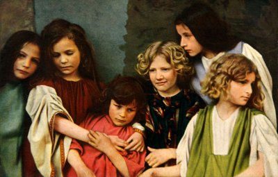 Enfants acteurs dans la Passion d