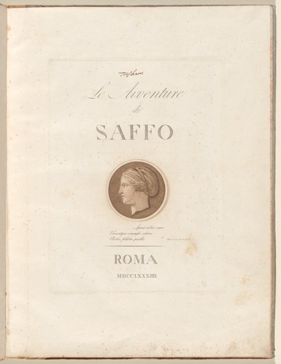 Le Avventure di Saffo - Henry Tresham