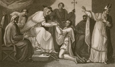 Soumission de John, gravé par Delatre, illustration de 