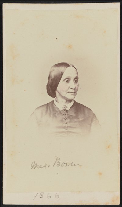 Portrait carte-de-visite de Mme Bowen - Henry Ulke
