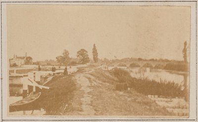 Écluse et pont de Chertsey - Henry W. Taunt