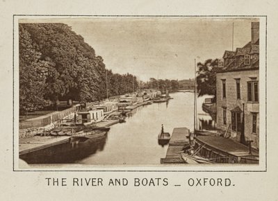 La rivière et les bateaux - Oxford - Henry W. Taunt