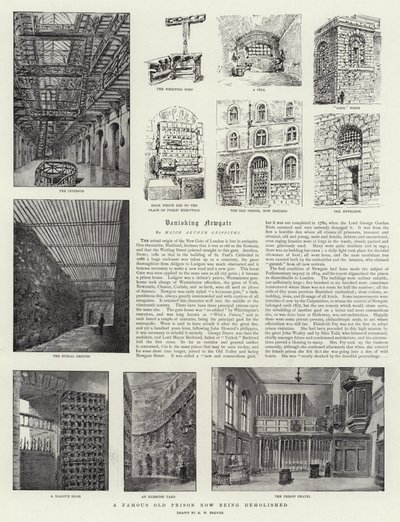 Une célèbre vieille prison en cours de démolition - Henry William Brewer