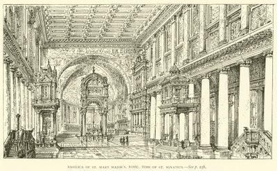 Basilique de Sainte-Marie-Majeure, Rome, époque de St Ignace - Henry William Brewer