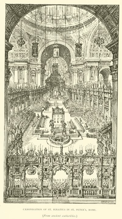 Canonisation de Saint Ignace à Saint-Pierre, Rome - Henry William Brewer