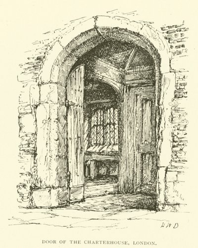 Porte de la Chartreuse, Londres (gravure) - Henry William Brewer
